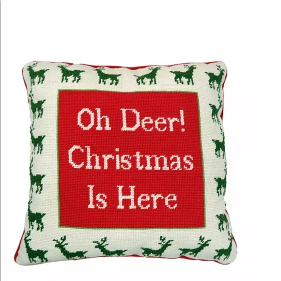 Holiday lane Christmas pillow Oh deer! Christmas is here - Picture 1 of 1